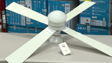 Arlec 120cm White 4 Blade Ceiling Fan With Oyster Light Bunnings